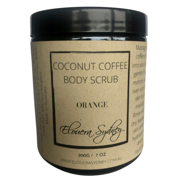 Elouera SydneyCoconut Coffee Scrub Orange Elouera Sydney