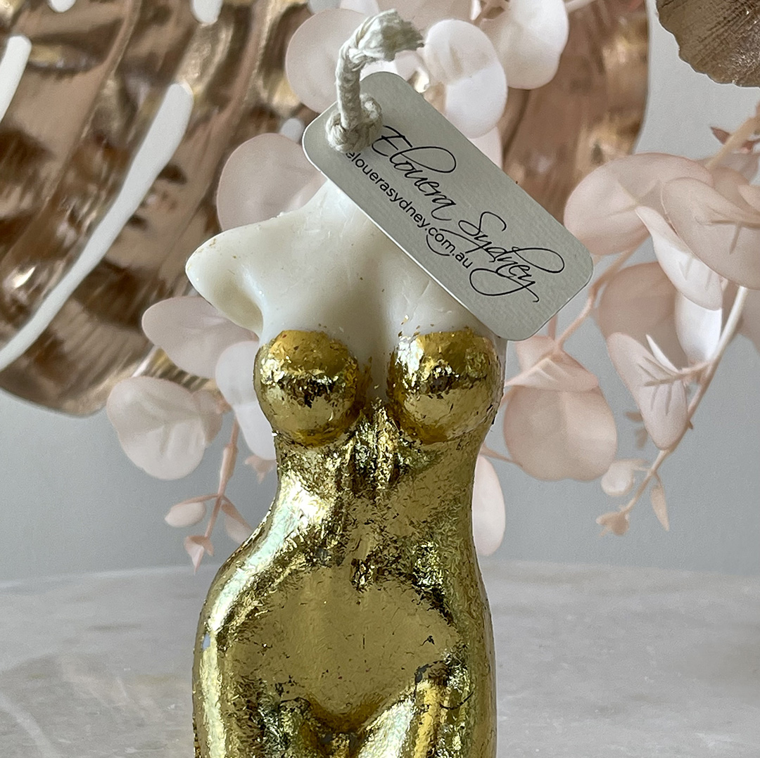 Marilyn Drip Candle Gold Leaf 1 Marilyn Drip Candle Gold Leaf 1
