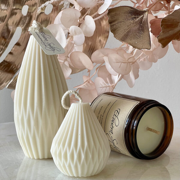 Origami Lantern Pear & Amber Trio 1 Origami Lantern Pear & Amber Trio 1